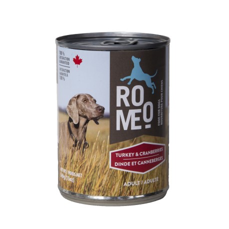 ROMEO CHIEN DINDE & CANNEBERGES 13 OZ ROMEO Nourritures en conserve