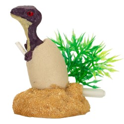 AQUA-FIT Polyresin Velociraptor Dino Egg 2x1.6x2.2 AQUA-FIT Aquarium Decorations