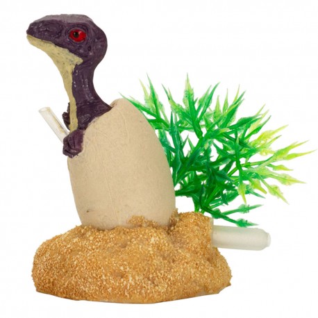 PROMO - FÃ©vrier - AQUA-FIT Polyresin Velociraptor Dino Egg AQUA-FIT Decorations aquarium