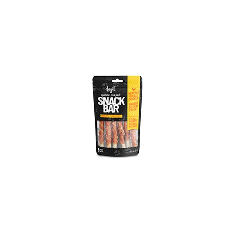 Gateries Snack Bar Dogit, torsades de cuir brut et poulet, 1 DOGIT Treats