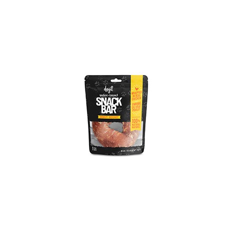 Gaterie Snack Bar Dogit, beignet de cuir brut et poulet, app DOGIT Treats